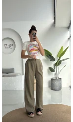 Floryn Cepli Pantolon - Haki - 3756