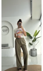 Floryn Cepli Pantolon - Haki - 3756