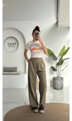 Floryn Cepli Pantolon - Haki - 3756