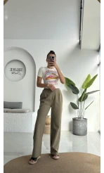 Floryn Cepli Pantolon - Haki - 3756