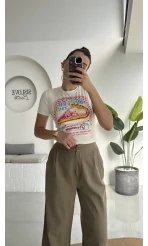 Floryn Cepli Pantolon - Haki - 3756