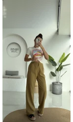 Floryn Cepli Pantolon - Hardal - 3756