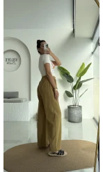 Floryn Cepli Pantolon - Hardal - 3756