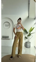 Floryn Cepli Pantolon - Hardal - 3756