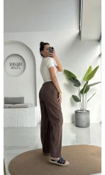 Floryn Cepli Pantolon - Kahve - 3756