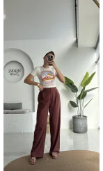 Floryn Cepli Pantolon - Kiremit - 3756