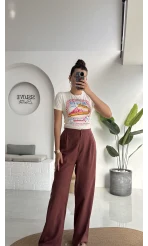 Floryn Cepli Pantolon - Kiremit - 3756