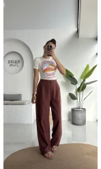 Floryn Cepli Pantolon - Kiremit - 3756