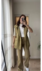 Gamardin Büyük Cepli Yelek - Haki