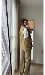 Gamardin Büyük Cepli Yelek - Haki