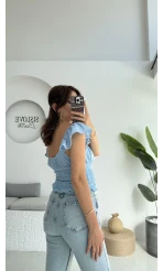 Gori Gipeli Bluz - Mavi - 106198