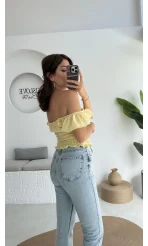 Gori Gipeli Bluz - Sarı - 106198