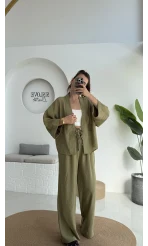 Grape Kimono Takım - Haki - 8002