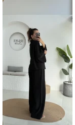 Grape Kimono Takım - Siyah - 8002