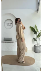 Grape Kimono Takım - Vizon - 8002