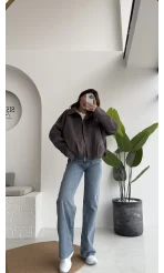 Gri Süet Ceket - Kod: 508230