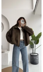 Haki Süet Ceket - Kod: 508230