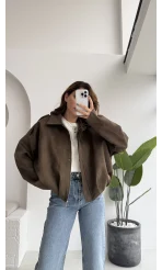 Haki Süet Ceket - Kod: 508230