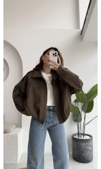 Haki Süet Ceket - Kod: 508230