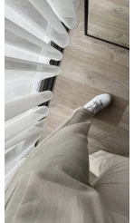 Holly Krem Keten Pantolon