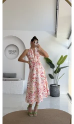 İbiza Boyundan Geçmeli Elbise - 8220