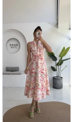 İbiza Boyundan Geçmeli Elbise - 8220