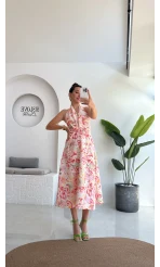 İbiza Boyundan Geçmeli Elbise - 8220