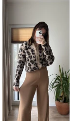 İSADORA Triko Likralı Pantolon Camel