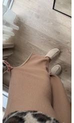 İSADORA Triko Likralı Pantolon Camel