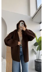 İsla Yün Hırka - Kahve