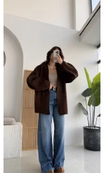 İsla Yün Hırka - Kahve