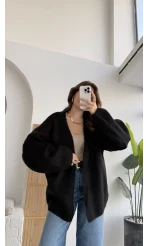 İsla Yün Hırka - Siyah