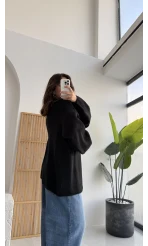 İsla Yün Hırka - Siyah