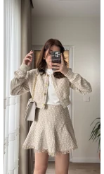 CEKET İspanyol Serisi Gold Düğme Detay Tüvit