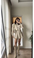 CEKET İspanyol Serisi Gold Düğme Detay Tüvit