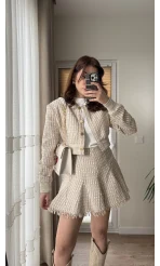 ETEK İspanyol Serisi Gold Düğme Detay Tüvit