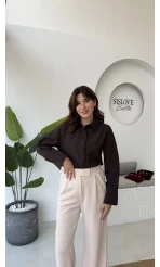 Jade Gömlek - Acı Kahve - Kod: 2140