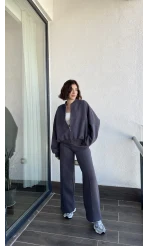 Jaxsa Antrasit 3 İplik Eşofman Takımı