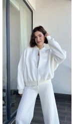 Jaxsa Beyaz 3 İplik Eşofman Takımı