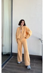 Jaxsa Turuncu 3 İplik Eşofman Takımı