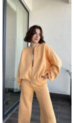 Jaxsa Turuncu 3 İplik Eşofman Takımı