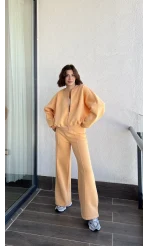 Jaxsa Turuncu 3 İplik Eşofman Takımı