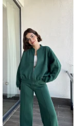 Jaxsa Yeşil 3 İplik Eşofman Takımı