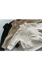 Jayla Siyah Peluş Sweat