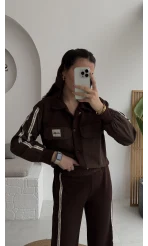 Jennifer Oys Paraşüt Takım - Acı Kahve - Kod: 8075