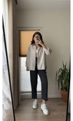 Jogger Modal Lastikli Pantalon - Antrasit