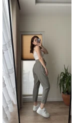 Jogger Modal Lastikli Pantalon - Haki