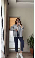 Jogger Modal Lastikli Pantalon - Lacivert