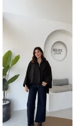 Josie Pelerin Trençkot - Siyah - Kod: 7603