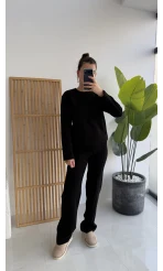 Kadife Fitili Takım Siyah